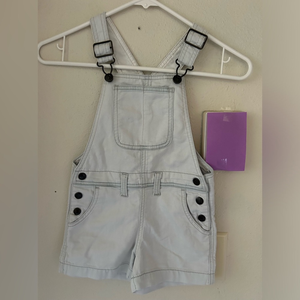 Joe’s Jean Girls Denim Short‎ Overalls Light Blue Size 4